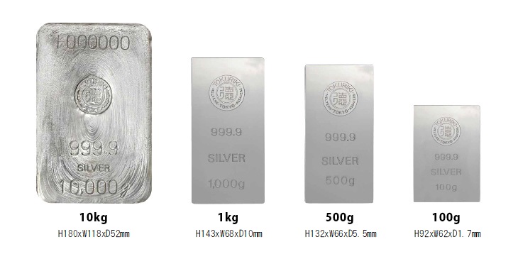 井嶋金銀工業株式会社状態税込価格 純銀 SILVER1000 500.00g 銀インゴット1枚